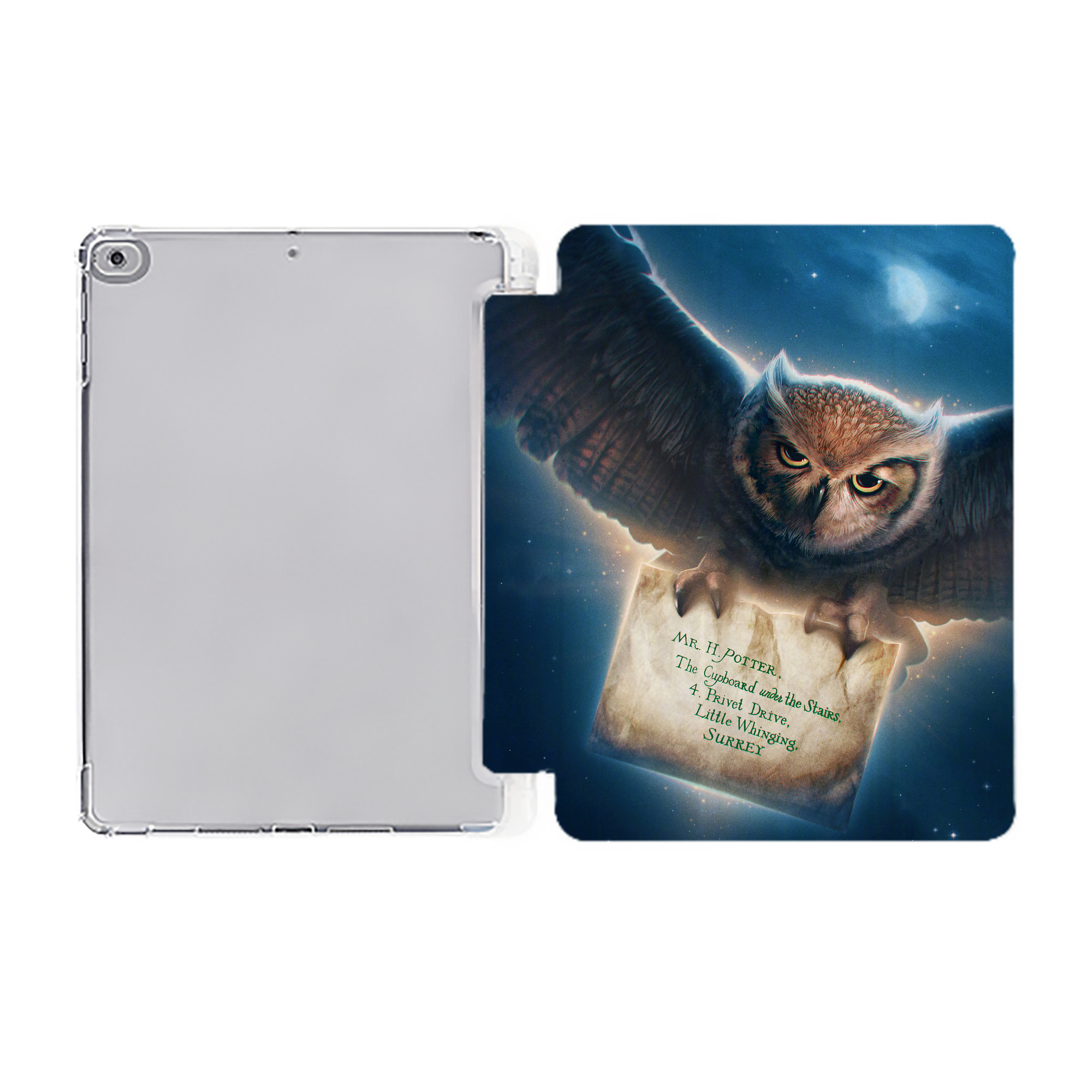 （画像用） Harry Potter ハリー・ポッターシリーズ IPad ケース ペン収納付き 三つ折りスタンド PUレザー×シリコン 対応機種9.5/10.5/10.9インチ